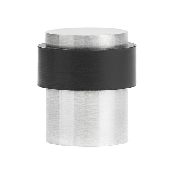 Collared Door Stop Satin Stainless Steel - 30mm x 40mm