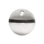 Oval Door Stop Satin Stainless Steel - 46mm x 26mm