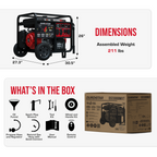 13,000 Watt Tri Fuel Portable Generator w/ CO Alert