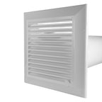 Through Wall Ventilation Kit Duo Smart DS4178 Vent with White External Vent