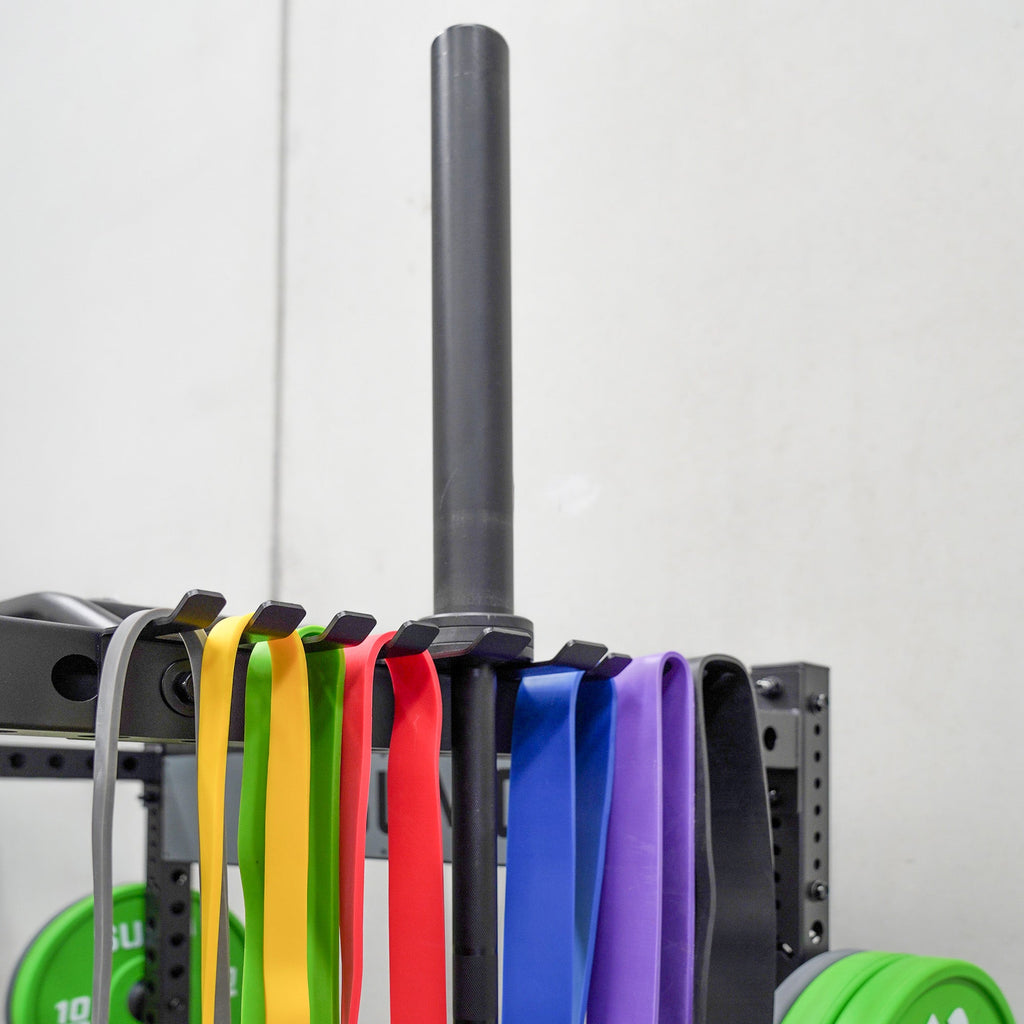 Rack Mounted Barbell and Band Rack Storage