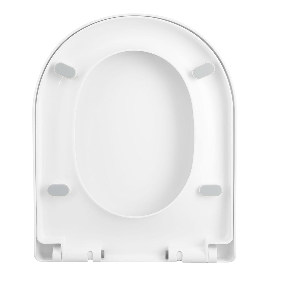 Loire D Shape Soft Close Toilet Seat - White