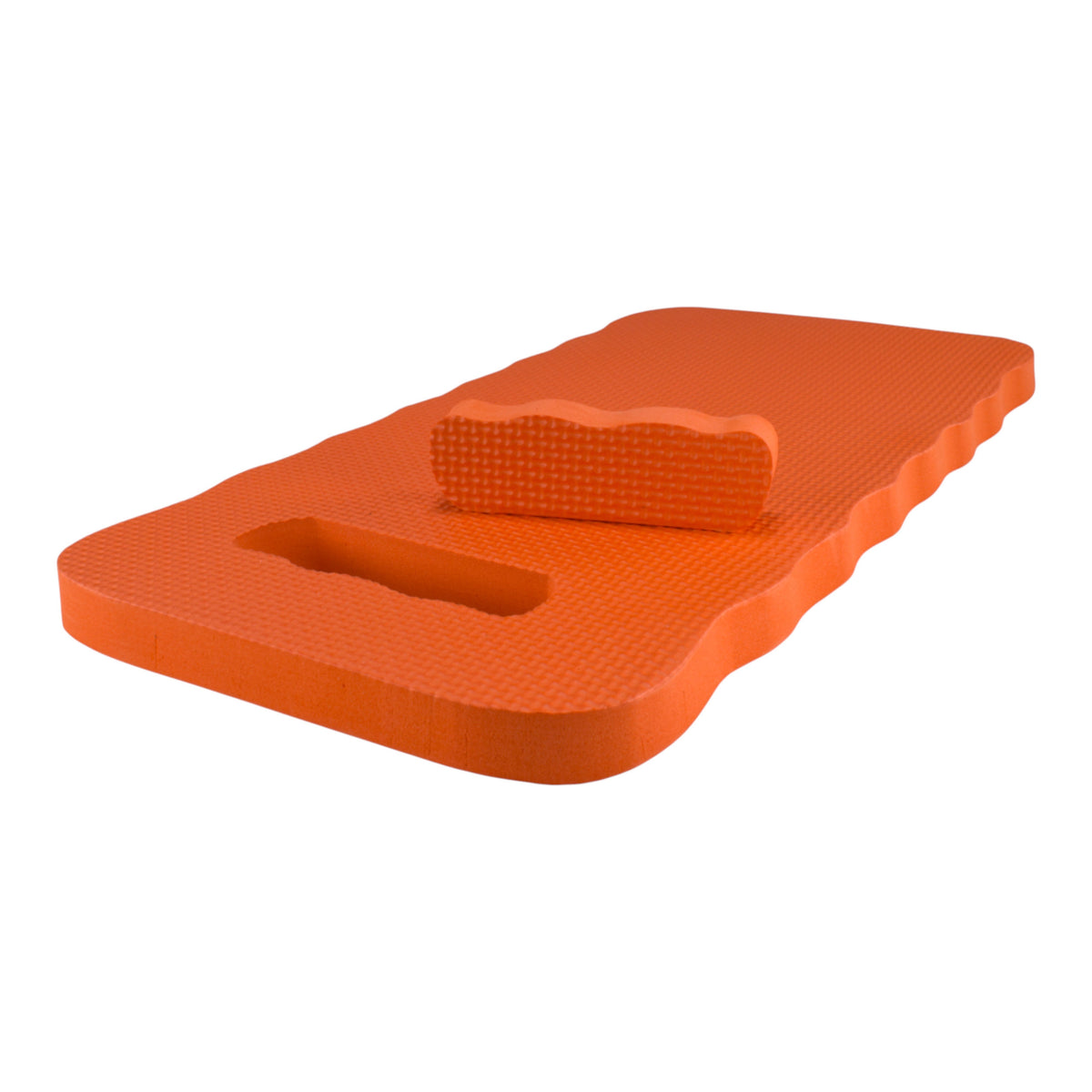 Wide Spade Garden Tool with Multifunction Kneeler Mat, Orange