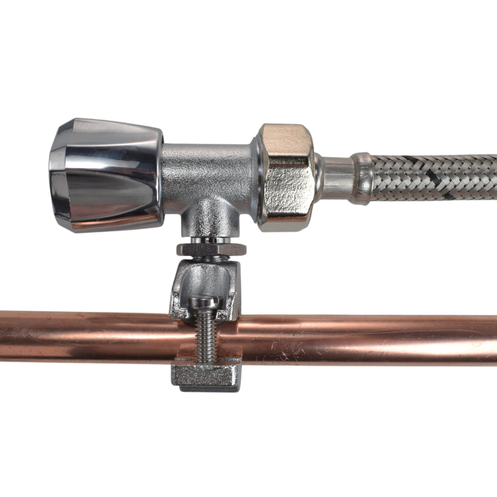 Brass Barbed Bib Tap FULL Connection Kit