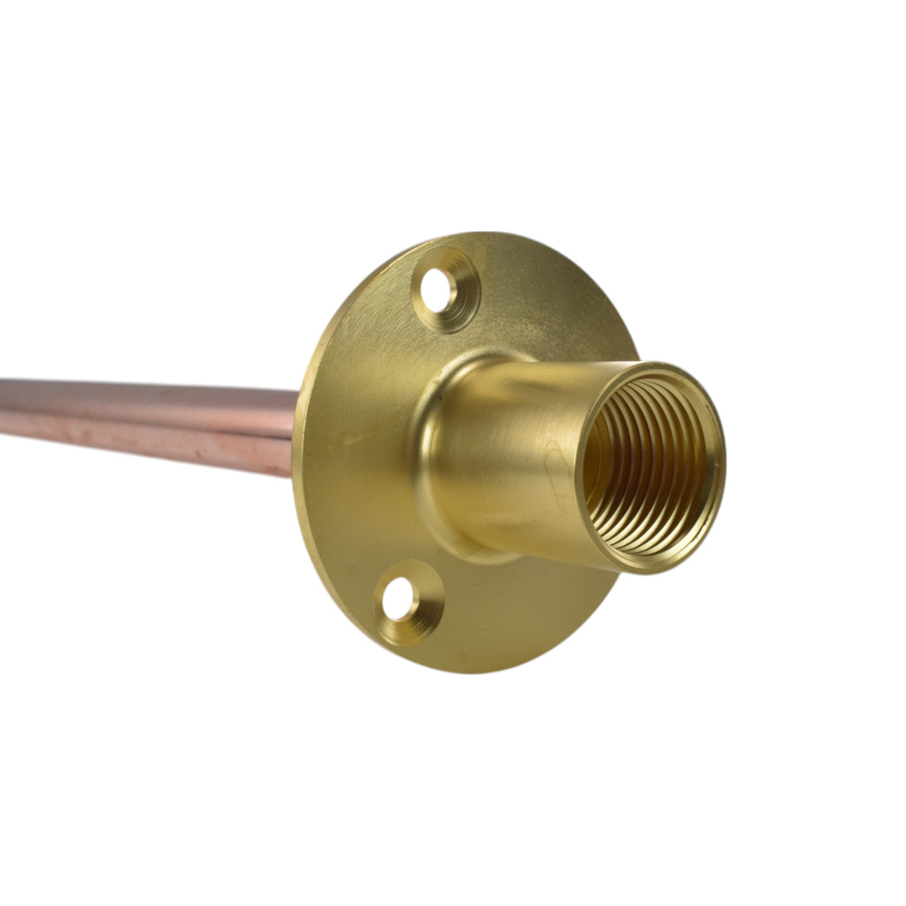 Polished Brass 13mm Barb Tap BASIC Connection Kit