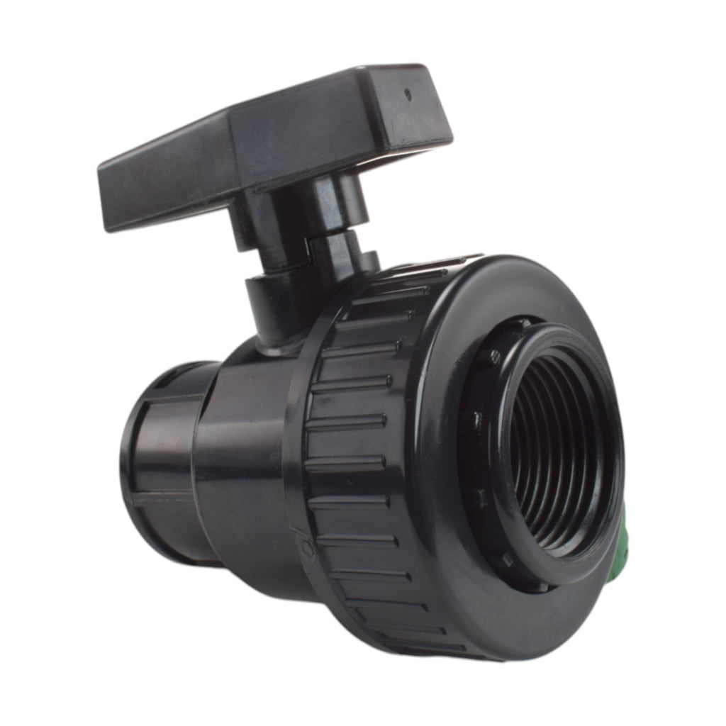 1” BSP Water Butt Fitting with Full Flow PP Valve and 32mm MDPE Fitting