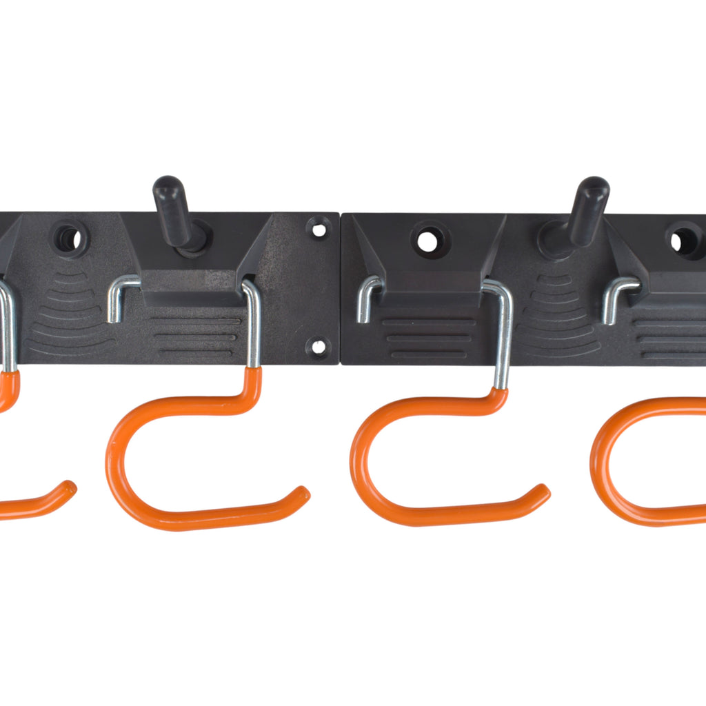 Tool Rail with Adjustable Peg Hooks and S Hanging Hooks