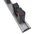 Wall Mount Tool Holder Rail - Gripper Design (5 Handles)