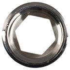 Thread Conversion Cap 1" BSPM - 3/4" BSPF, Nickel Plated