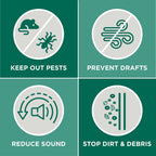 Vinyl Economy Self-adhesive Door Sweep