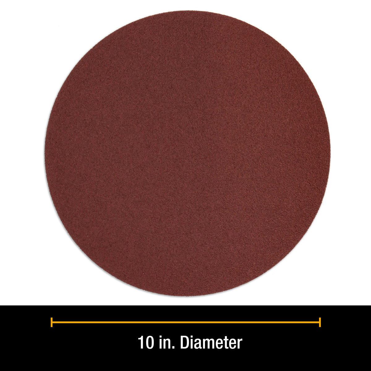 Premium 10" PSA Sanding Discs - 80 Grit (Box of 8) - Sandpaper Discs with Self Adhesive, Fast Cutting Aluminum Oxide, Drywall, Floor, Wood