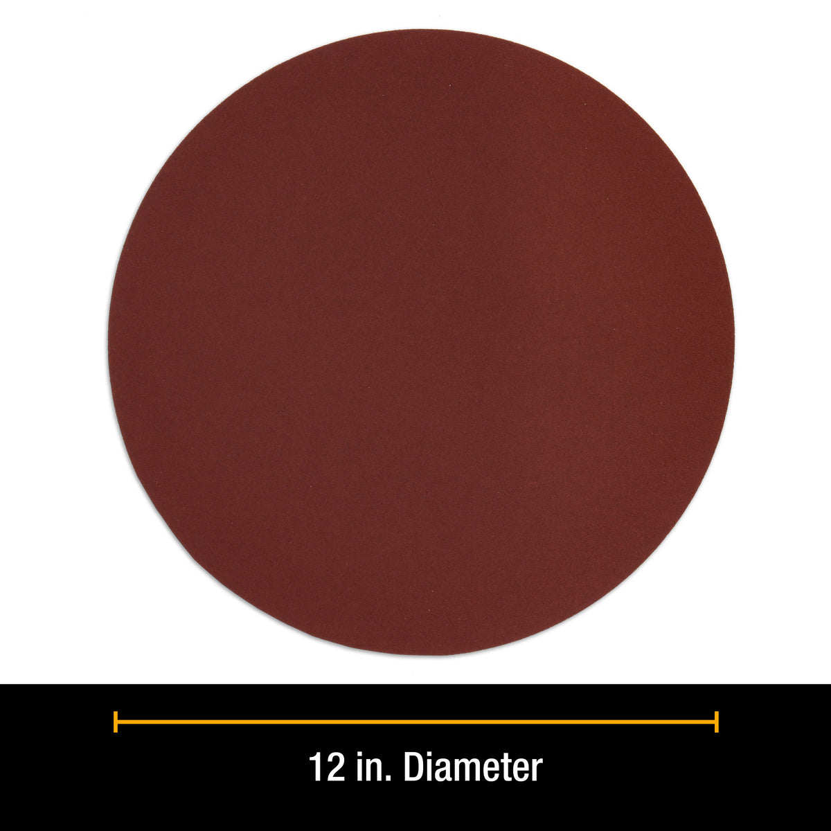 Premium 12" PSA Sanding Discs - 120 Grit (Box of 5) - Sandpaper Discs with Self Adhesive, Fast Cutting Aluminum Oxide, Drywall, Floor, Wood