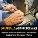 Premium 12" PSA Sanding Discs - 120 Grit (Box of 5) - Sandpaper Discs with Self Adhesive, Fast Cutting Aluminum Oxide, Drywall, Floor, Wood