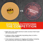 Premium - 180 Grit 1" Gold Hook & Loop Sanding Discs for DA Sanders - Box of 100 Sandpaper Finishing Discs for Automotive and Woodworking