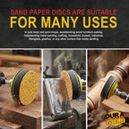 100 Grit - 3" Gold Hook & Loop Sanding Discs for DA Sanders - Box of 40