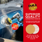150 Grit - 3" Gold Hook & Loop Sanding Discs for DA Sanders - Box of 30