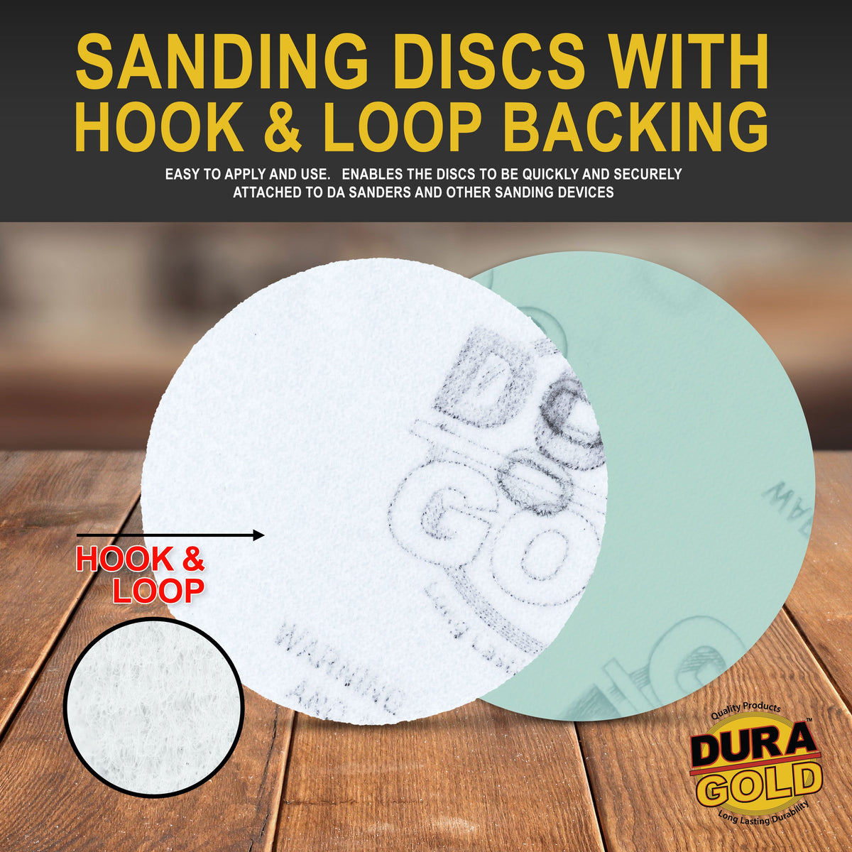 '- Premium - 3000 Grit 3" Green Film Hook & Loop Sanding Discs for DA Sanders - Box of 30
