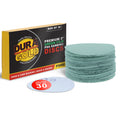 '- Premium - 3000 Grit 3" Green Film Hook & Loop Sanding Discs for DA Sanders - Box of 30