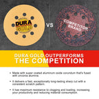 500 Grit - 5" Gold DA Sanding Discs - 8-Hole Pattern Hook and Loop - Box of 50