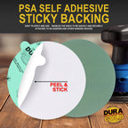 280 Grit - 5" Green Film - PSA Self Adhesive Stickyback Sanding Discs for DA Sanders - Box of 50