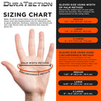 Duratection 8 Mil Orange Super Duty Diamond Textured Nitrile Disposable Gloves, 3 Boxes of 100, X-Large - Latex Free, Powder Free, Food Safe, Safety Protection Work Gloves