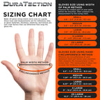 Duratection 8 Mil Orange Super Duty Diamond Textured Nitrile Disposable Gloves, 10 Boxes of 100, XX-Large - Latex Free, Powder Free, Food Safe, Safety Protection Work Gloves