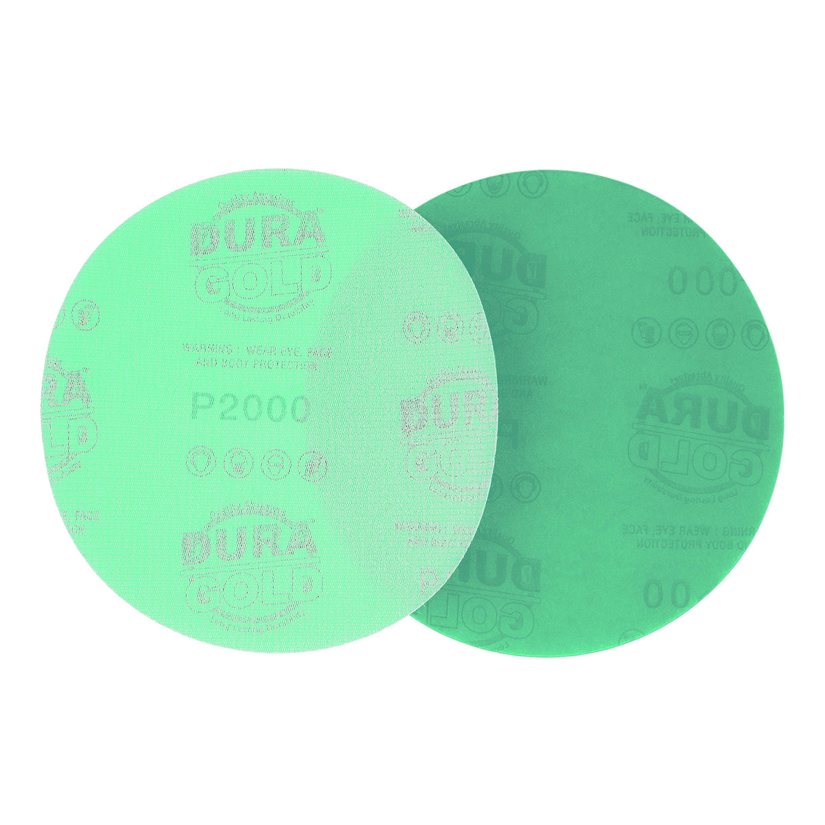 Premium 6" Gold Sanding Discs - 2000 Grit (Box of 50) - Hook & Loop Backing Sandpaper Discs for DA Orbital Sanders, Finishing Extra Fine-Cut Abrasive, Sand Automotive Paint, Woodworking Wood