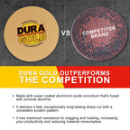 60 Grit - 8" Gold PSA Self Adhesive Stickyback Sanding Discs for DA Sanders - Box of 10