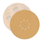 Premium 9" Drywall Sanding Discs - 80 Grit (Box of 10) - 8 Hole Pattern Hook & Loop Aluminum Oxide Sandpaper - For Power Sander, Sand Wood