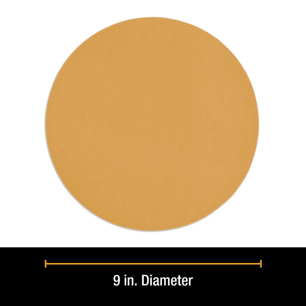 Premium 9" Drywall PSA Sanding Discs Variety Pack Box - 60, 80, 120, 180, 240 Grit (2 Each, 10 Total) - Self Adhesive Sandpaper For Sander