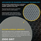 Elite Lumina 2” 2500 Grit Foam Finishing Sanding Discs, Box of 15