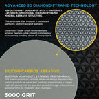 Elite Lumina 2” 3000 Grit Foam Finishing Sanding Discs, Box of 15