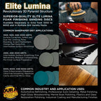 Elite Lumina 6” 5000 Grit Foam Finishing Sanding Discs, Box of 15