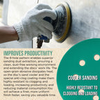 Premium 1000 Grit 5" Green Film Sanding Discs, 8-Hole Pattern, Box of 50 - Dustless Hook & Loop Backing Sandpaper for DA & Random Orbital Sander, Detail Color Sand Auto Paint Wood Furniture