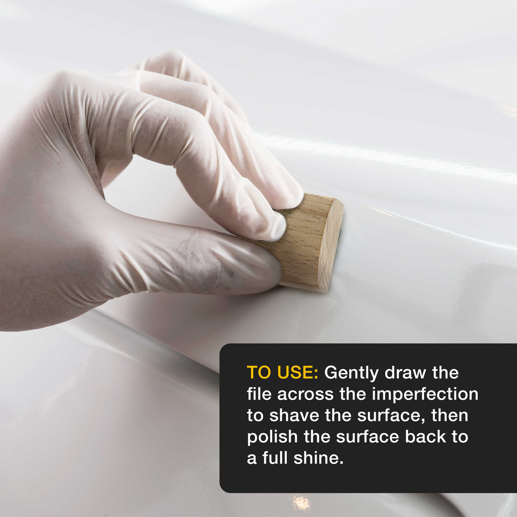 '- Fine Paint Nib File Tool - Fix Paint Imperfections, Shave Off Surface Defects - Remove Runs, Dust, Dirt, Debris - Auto Car Finish Repair