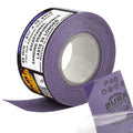 Premium 40 Grit PSA Purple Film Ceramic Longboard Sandpaper, 2-3/4" Wide Continuous 12 Yard Roll - Self Adhesive Stickyback for Auto & Wood Air File Long Board Sanders, Hand Sanding Blocks