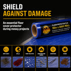 Floor Protection Film, 36-inch x 200-foot Roll, Clear Plastic Floor Protector, Self-Adhesive Plastic Floor Protection from Foot Traffic, Paint Spills, Dust, Construction, Moving