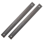 14" Flexible Flat Bastard File Blade, Double-Sided with 9 Teeth Per Inch, Pack of 2 - Mounting Holes for Adjustable Body File Holder