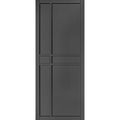 Dalston Black Prefinished Internal Door - All Sizes