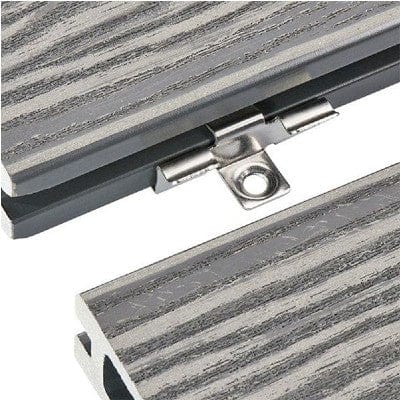 Cladco Composite Decking Stainless Steel Clips + M4 x 30 Stainless Steel Wood Screws (Pack of 100)