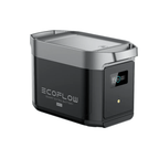 EcoFlow Delta 2 Max With Extra Battery 4096Wh 2400W LiFePO4 Solar Generator + 200W Portable Monocrystalline Solar Panels Kit