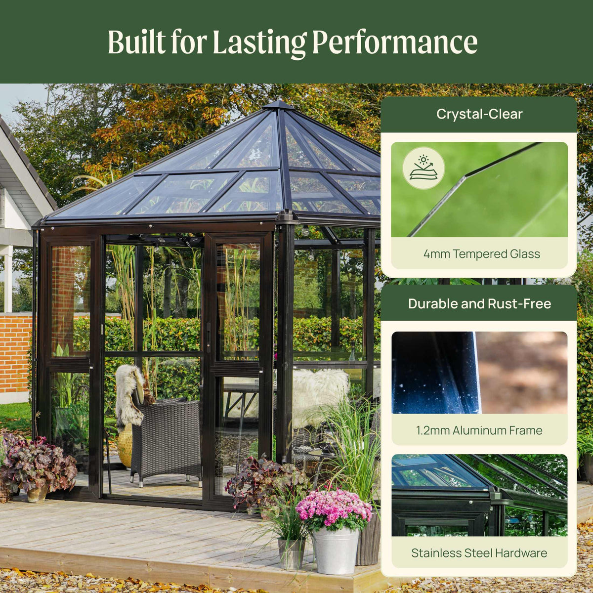 Vego Diamond Pavilion Greenhouse