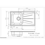 Diplomat 10 Eco SV 1 Bowl Stainless Steel Kitchen Sink
