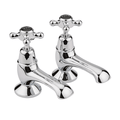 Domed Black Bath Taps