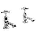 Domed White Basin Taps