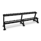 Muscle Motion DR1011S 2-Tier Dumbbell Rack with Saddles for 10 Pairs 236cm