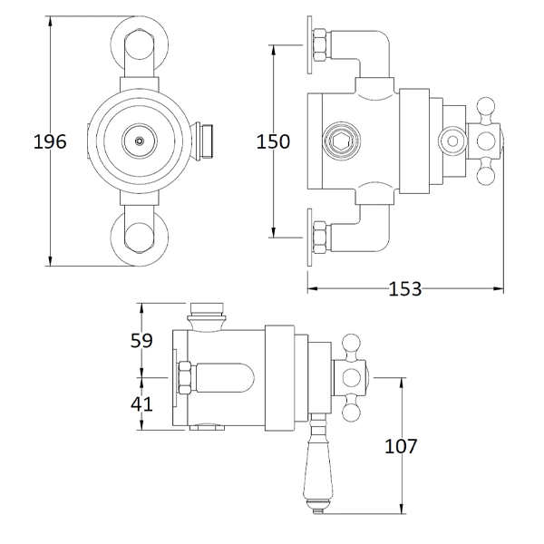 Dual Thermostatic Exposed Valve