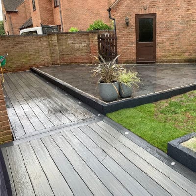 DDecks Duro360 Composite Bullnose Woodgrain Effect Decking Board 138mm x 22.5mm x 2.5m  - All Colours