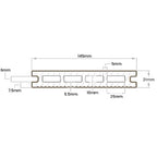 DDecks DuroDual Composite Reversible Decking Board (Hollow) 145mm x 21mm x 3.6m - All Colours