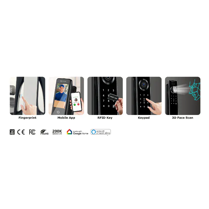 EA 520 Advance Digital Lock With 3D Face Scan